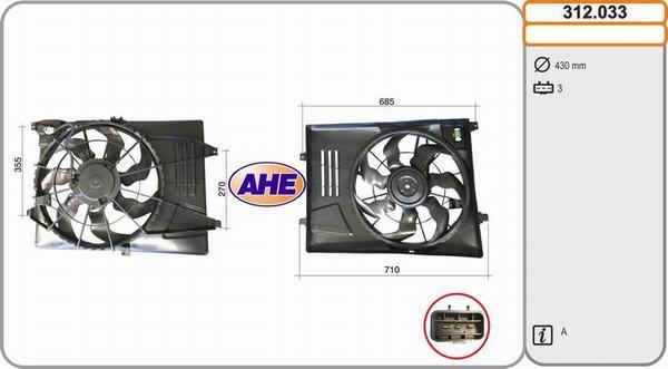 AHE 312.033 - Ventilators, Motora dzesēšanas sistēma autodraugiem.lv