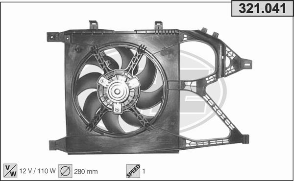 AHE 321.041 - Ventilators, Motora dzesēšanas sistēma autodraugiem.lv