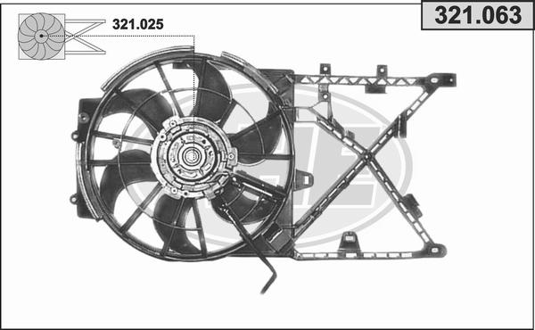 AHE 321.063 - Ventilators, Motora dzesēšanas sistēma autodraugiem.lv