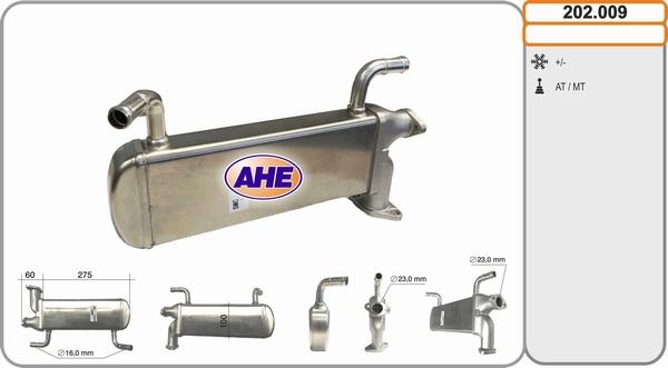 AHE 202.009 - Radiators, Izplūdes gāzu recirkulācija autodraugiem.lv