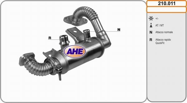 AHE 210.011 - Radiators, Izplūdes gāzu recirkulācija autodraugiem.lv