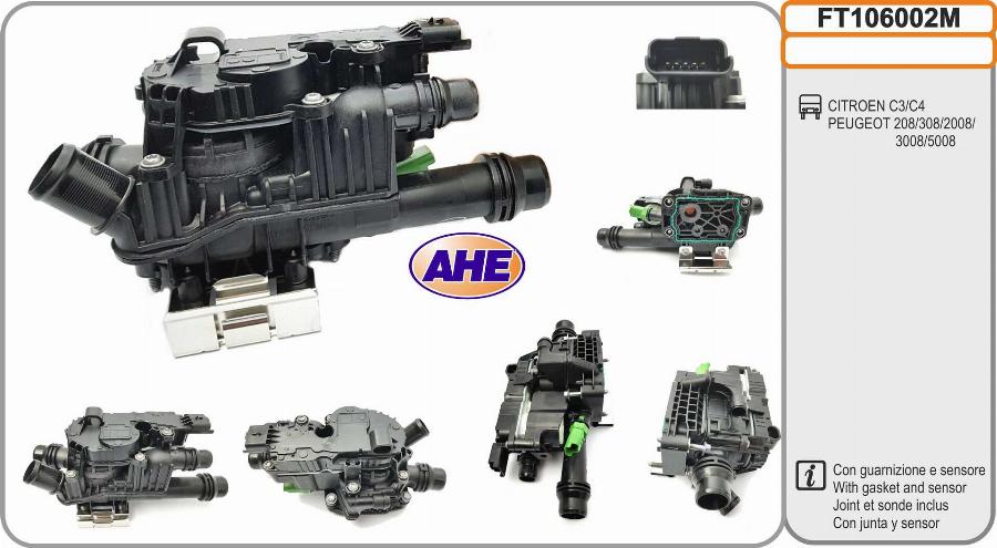 AHE FT106002M - Dzesēšanas šķidruma flancis autodraugiem.lv