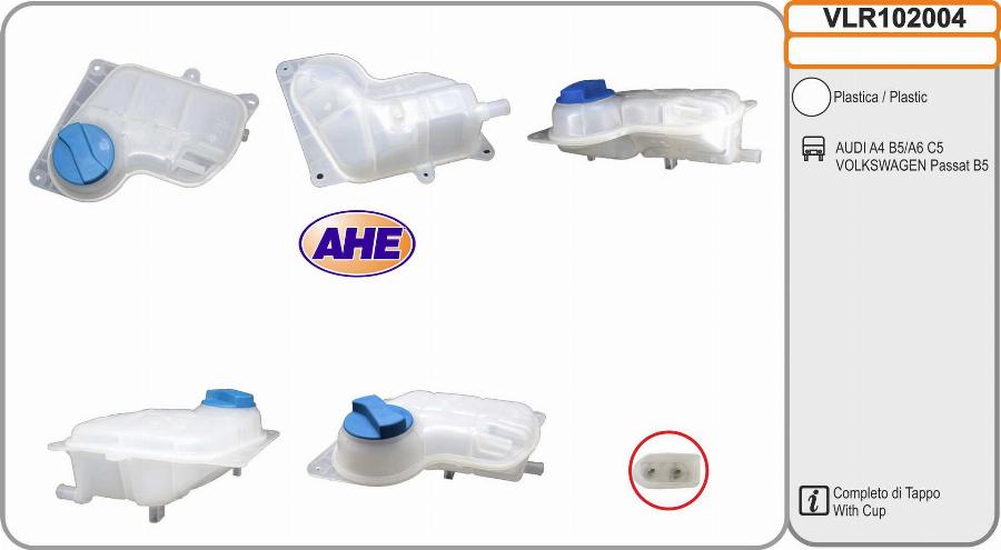 AHE VLR102004 - Kompensācijas tvertne, Dzesēšanas šķidrums autodraugiem.lv