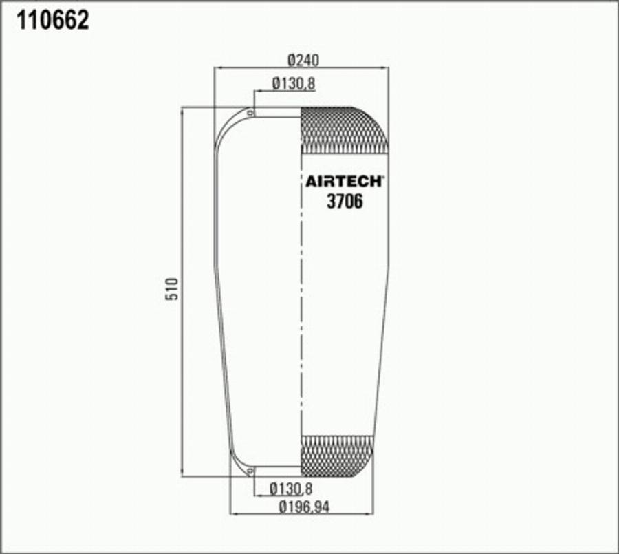 Airtech 3706 - Pneimoatsperes spilvens, Pneimopiekare autodraugiem.lv