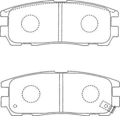 Aisin AS-N149 - Bremžu uzliku kompl., Disku bremzes autodraugiem.lv