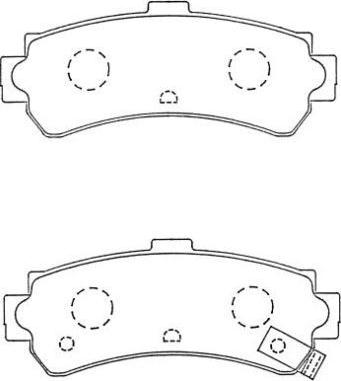 Aisin ASN-256 - Bremžu uzliku kompl., Disku bremzes autodraugiem.lv