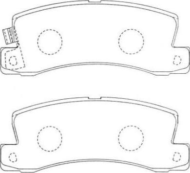 Aisin ASN-207F - Bremžu uzliku kompl., Disku bremzes autodraugiem.lv