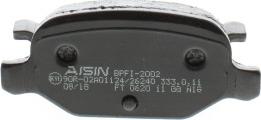 AISIN BPFI-2002 - Bremžu uzliku kompl., Disku bremzes autodraugiem.lv