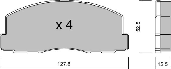 Aisin BPMI-1903 - Bremžu uzliku kompl., Disku bremzes autodraugiem.lv