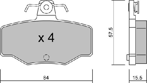 Aisin BPNI-2901 - Bremžu uzliku kompl., Disku bremzes autodraugiem.lv