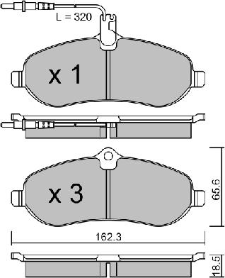 Aisin BPPE-1010 - Bremžu uzliku kompl., Disku bremzes autodraugiem.lv