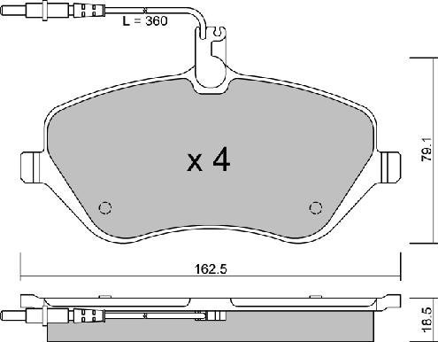 Aisin BPPE-1011 - Bremžu uzliku kompl., Disku bremzes autodraugiem.lv