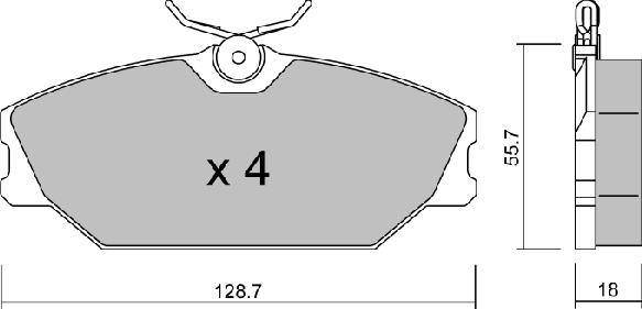 Aisin BPRE-1013 - Bremžu uzliku kompl., Disku bremzes autodraugiem.lv