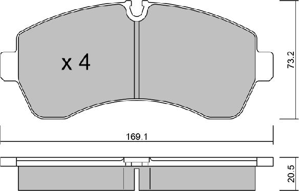 AISIN BPVW-1020 - Bremžu uzliku kompl., Disku bremzes autodraugiem.lv