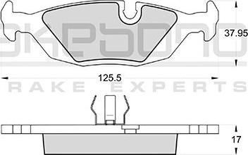 Akebono AN-4077KE - Bremžu uzliku kompl., Disku bremzes autodraugiem.lv