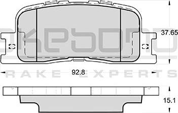 Akebono AN-659KE - Bremžu uzliku kompl., Disku bremzes autodraugiem.lv