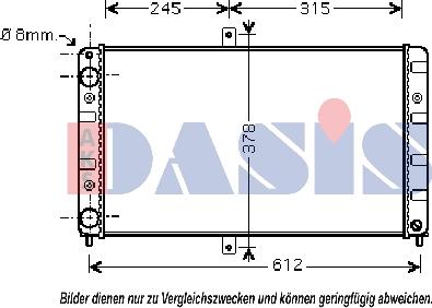 AKS Dasis 490011N - Radiators, Motora dzesēšanas sistēma autodraugiem.lv