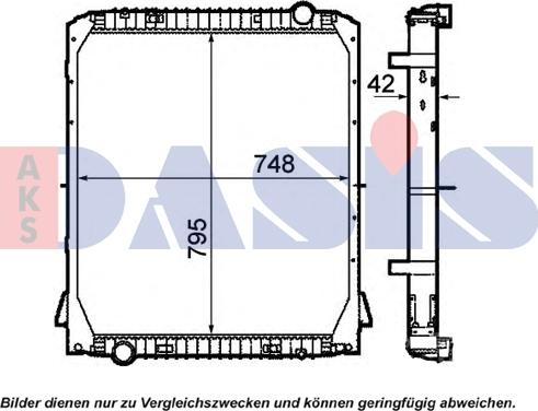 AKS Dasis 400043N - Radiators, Motora dzesēšanas sistēma autodraugiem.lv