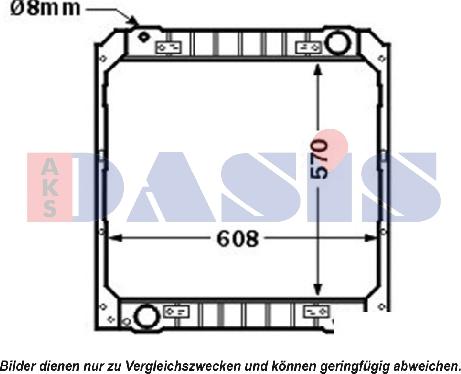 AKS Dasis 400003N - Radiators, Motora dzesēšanas sistēma autodraugiem.lv