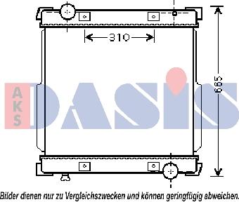 AKS Dasis 400015N - Radiators, Motora dzesēšanas sistēma autodraugiem.lv