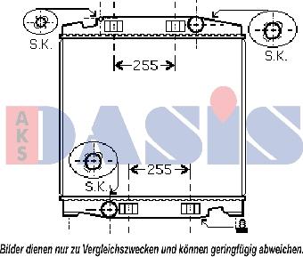 AKS Dasis 400016N - Radiators, Motora dzesēšanas sistēma autodraugiem.lv