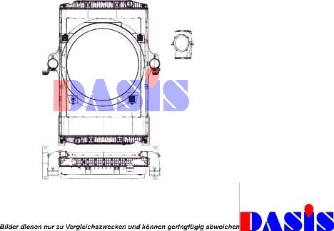 AKS Dasis 400031N - Radiators, Motora dzesēšanas sistēma autodraugiem.lv