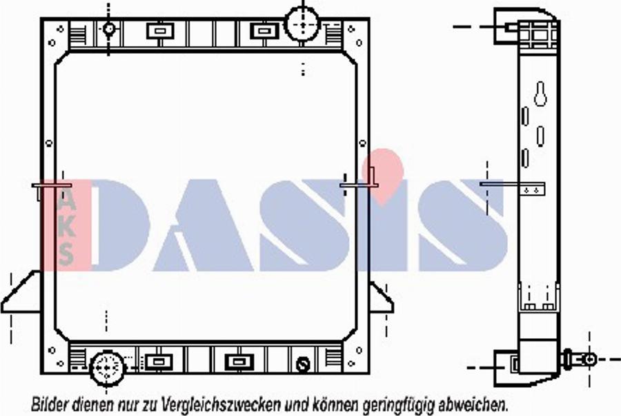 AKS Dasis 400210T - Radiators, Motora dzesēšanas sistēma autodraugiem.lv