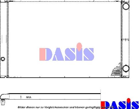 AKS Dasis 480045N - Radiators, Motora dzesēšanas sistēma autodraugiem.lv