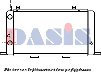 AKS Dasis 480009N - Radiators, Motora dzesēšanas sistēma autodraugiem.lv