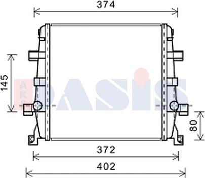 AKS Dasis 480086N - Radiators, Motora dzesēšanas sistēma autodraugiem.lv