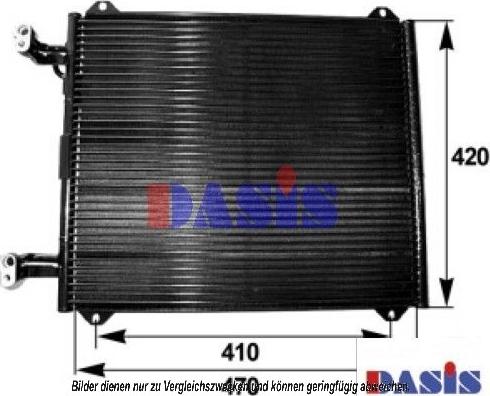 AKS Dasis 482005N - Kondensators, Gaisa kond. sistēma autodraugiem.lv