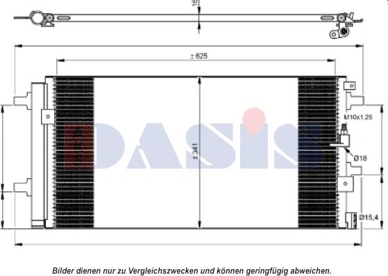 AKS Dasis 482031N - Kondensators, Gaisa kond. sistēma autodraugiem.lv