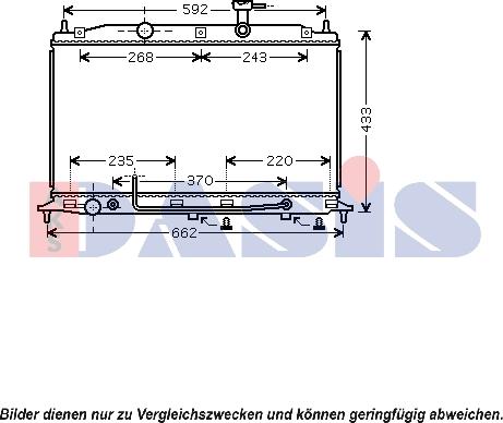 AKS Dasis 560048N - Radiators, Motora dzesēšanas sistēma autodraugiem.lv