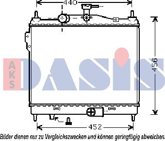 AKS Dasis 560056N - Radiators, Motora dzesēšanas sistēma autodraugiem.lv