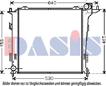 AKS Dasis 560058N - Radiators, Motora dzesēšanas sistēma autodraugiem.lv