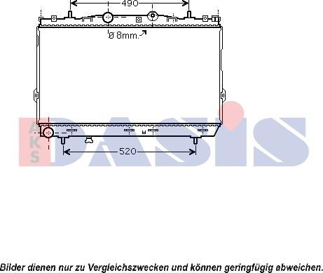 AKS Dasis 560052N - Radiators, Motora dzesēšanas sistēma autodraugiem.lv