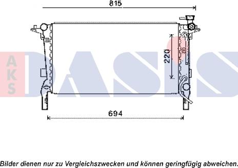 AKS Dasis 560063N - Radiators, Motora dzesēšanas sistēma autodraugiem.lv