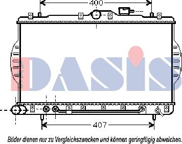 AKS Dasis 560004N - Radiators, Motora dzesēšanas sistēma autodraugiem.lv