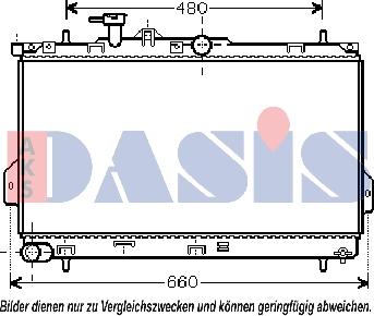 AKS Dasis 560001N - Radiators, Motora dzesēšanas sistēma autodraugiem.lv