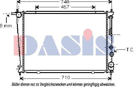 AKS Dasis 560003N - Radiators, Motora dzesēšanas sistēma autodraugiem.lv