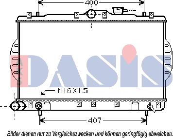 AKS Dasis 560016N - Radiators, Motora dzesēšanas sistēma autodraugiem.lv