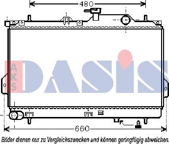 AKS Dasis 560017N - Radiators, Motora dzesēšanas sistēma autodraugiem.lv