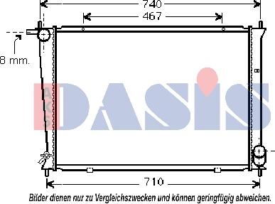 AKS Dasis 560038N - Radiators, Motora dzesēšanas sistēma autodraugiem.lv