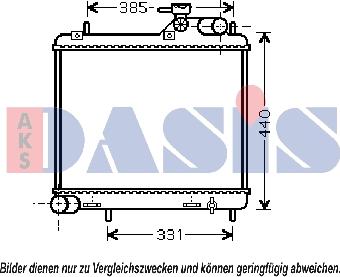 AKS Dasis 560025N - Radiators, Motora dzesēšanas sistēma autodraugiem.lv