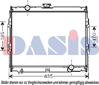 AKS Dasis 560021N - Radiators, Motora dzesēšanas sistēma autodraugiem.lv