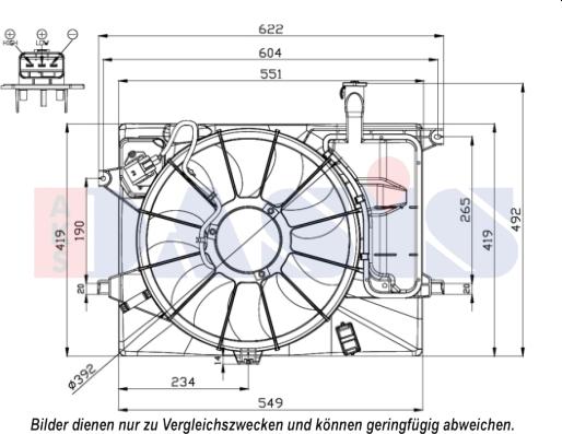 AKS Dasis 568046N - Ventilators, Motora dzesēšanas sistēma autodraugiem.lv