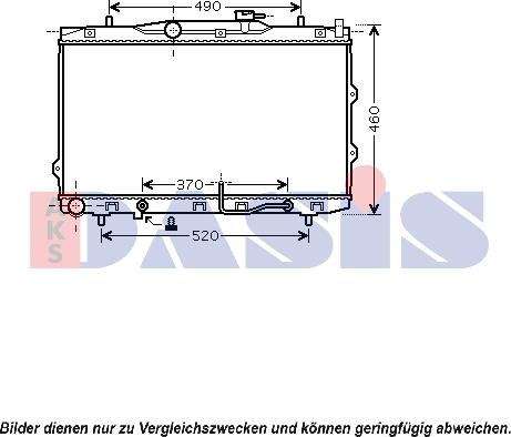 AKS Dasis 510095N - Radiators, Motora dzesēšanas sistēma autodraugiem.lv