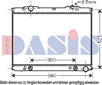 AKS Dasis 510058N - Radiators, Motora dzesēšanas sistēma autodraugiem.lv