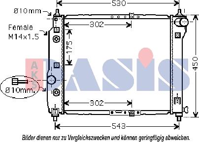 AKS Dasis 510069N - Radiators, Motora dzesēšanas sistēma autodraugiem.lv