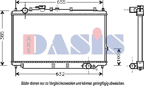 AKS Dasis 510060N - Radiators, Motora dzesēšanas sistēma autodraugiem.lv